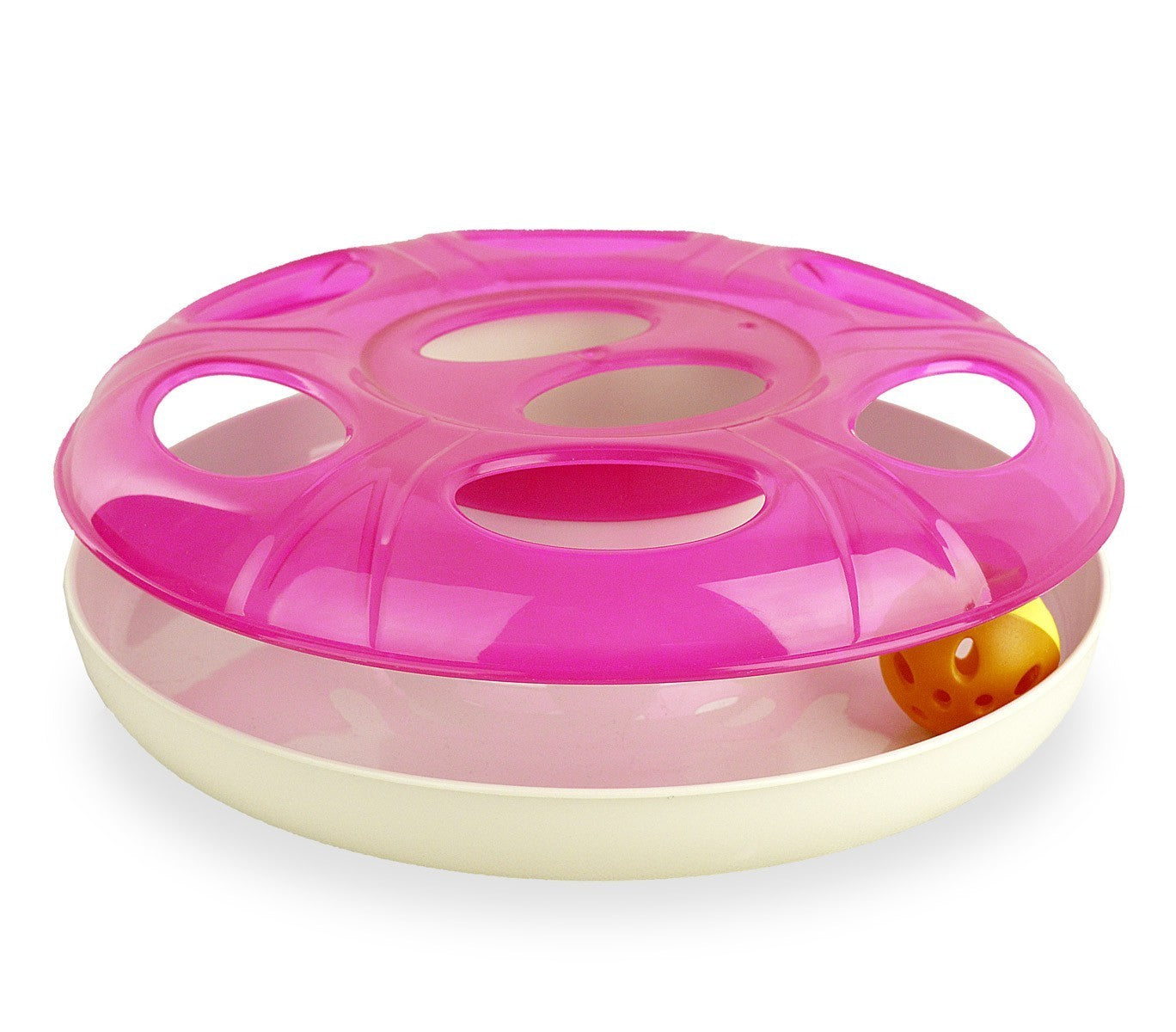 106055 Jouet interactif pour chat avec balle à l'intérieur 25 cm ø 3 couleurs