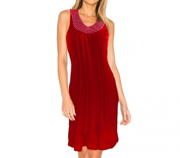 Robe femme modèle LEA avec strass au col taille unique by MWS AHEAD 