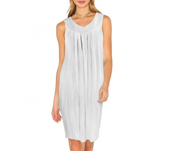 Robe femme modèle LEA avec strass au col taille unique by MWS AHEAD 