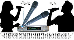 Couple de microphones sans fil professionnels rlaky ak-8600 - Karaoké