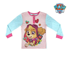 22-2278 Pyjama enfant fille imprimé Paw Patrol Skye 100 coton de 3 à 6 ans
