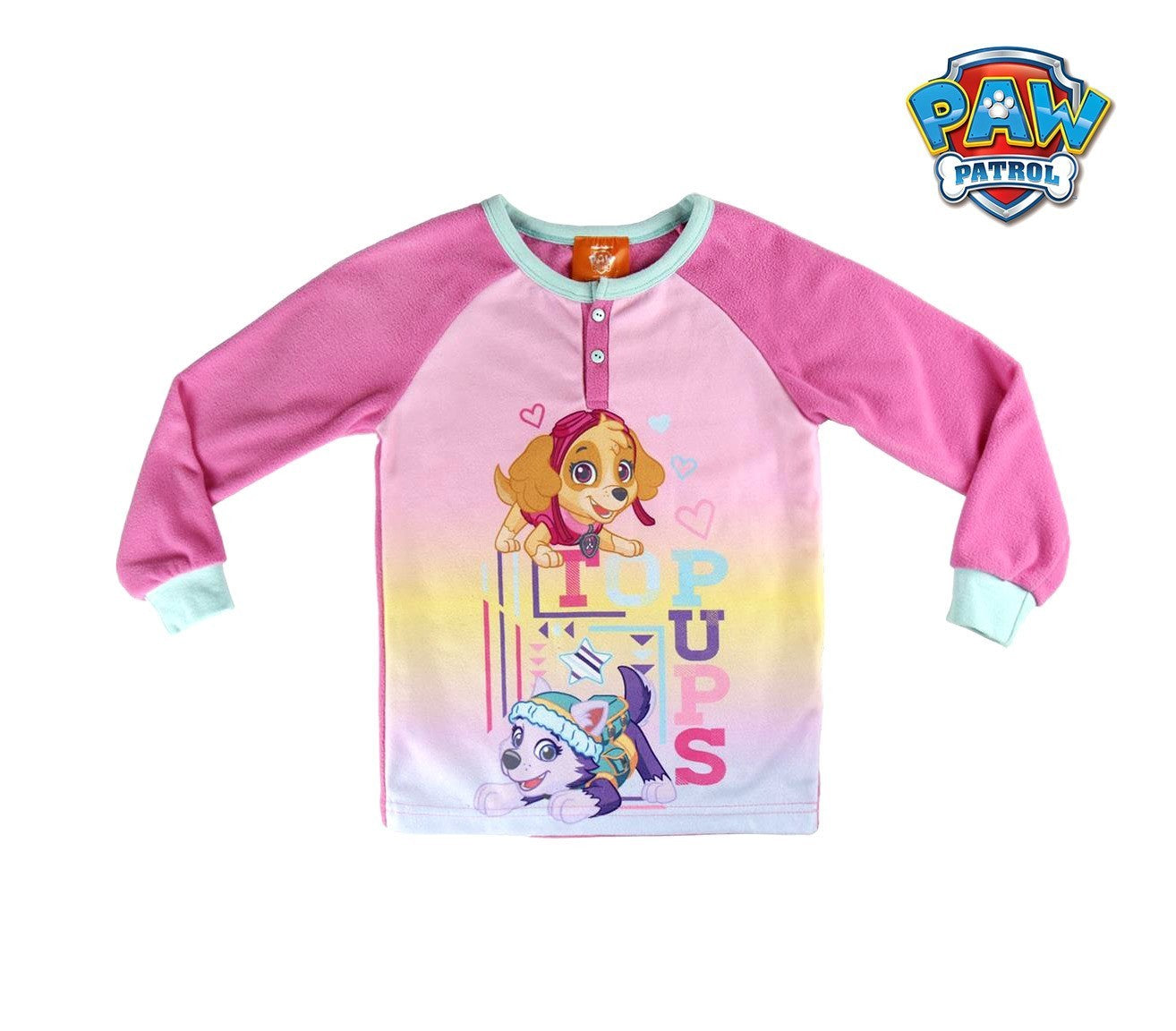 22-2309 Pyjama enfant imprimé Paw Patrol Skye en polaire chaude de 3 à 6 ans