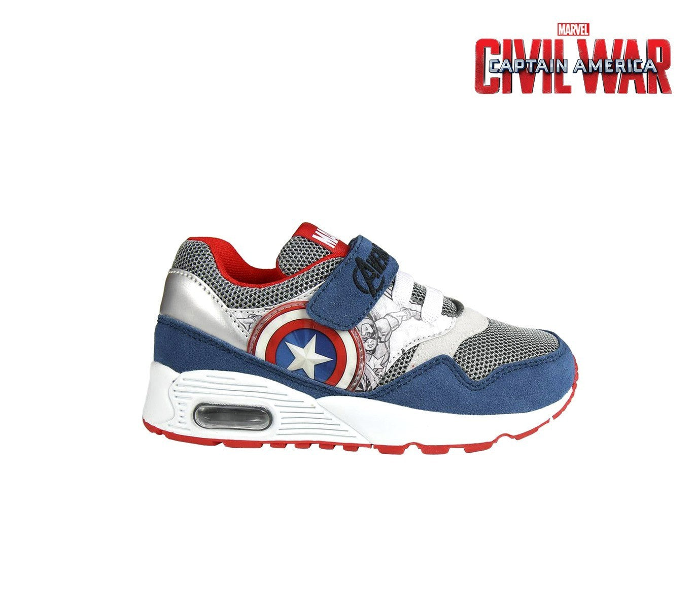 2300002599 Baskets à scratch pour enfant Captain America idéal pour l'école