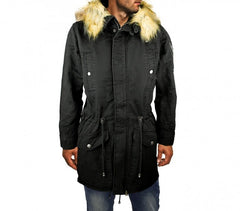D-201 Parka à capuche Z-DESIGN pour homme mod. WINTER COOL avec fausse fourrure