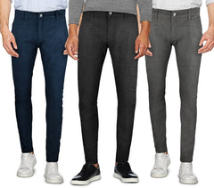 D1126 Pantalon chino slim pour homme 3-D JEANS modèle Ross taille du 44 au 54