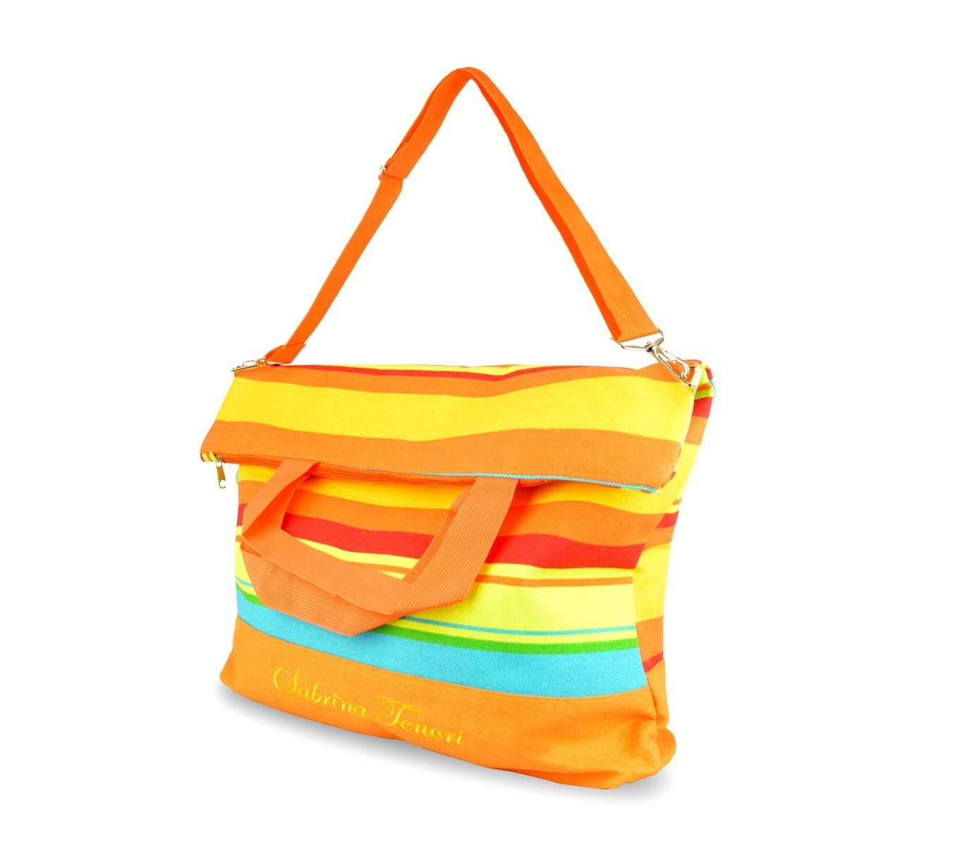 382462 Sac de plage à bandoulière Sabrina Tenori NEW LOOK fantaisie à rayures