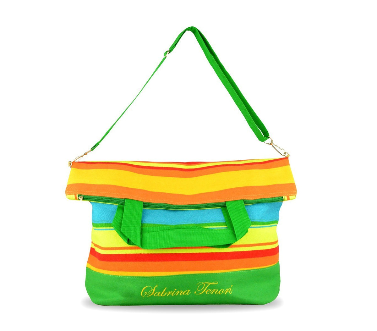 382462 Sac de plage à bandoulière Sabrina Tenori NEW LOOK fantaisie à rayures