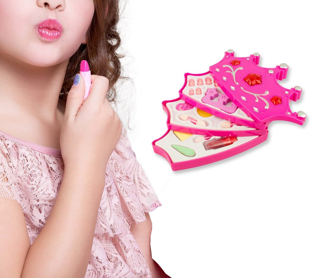 257395 Coffret de maquillage FASHION CORONA 3 plateaux avec des accessoires