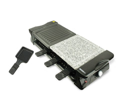871101 Appareil à raclette 3 en 1 DICTROLUX pierre à cuire 8 personnes 1200W 