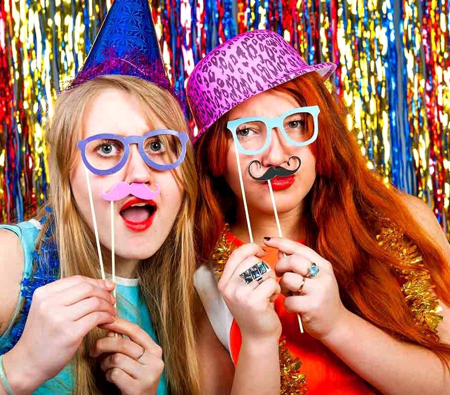 106058 Set de 32 pcs pour photo booth PHOTO PROPS moustaches lèvres pour soirée
