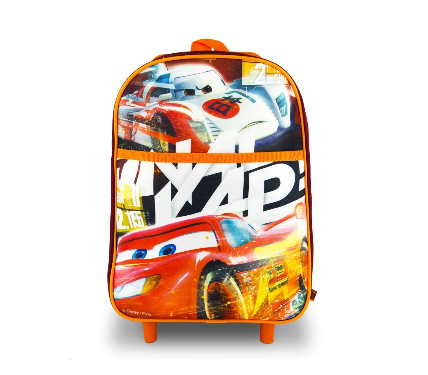 CR16106 Mini sac à dos à roulettes CARS poche frontale 34 x 22 x 13 cm