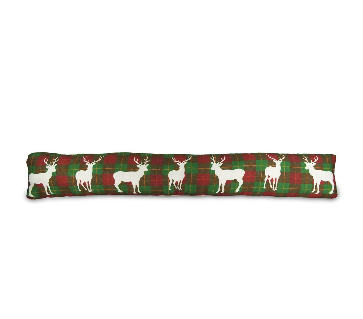 653445 Coussin bas de porte fantaisie noël motif renne 86 x 14 x 5 cm