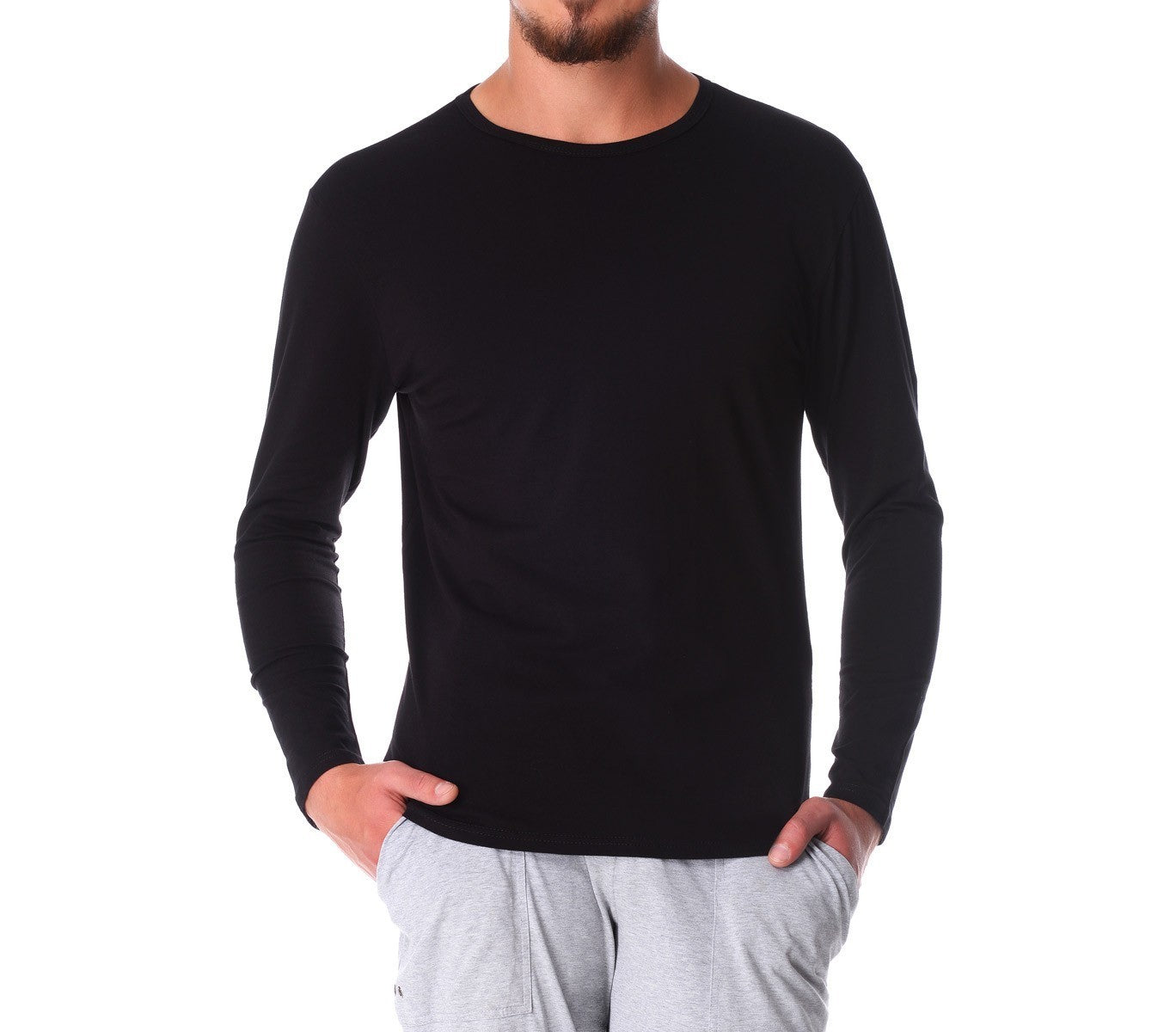 VKA26 Sous-pull ORLANDO  pour homme col rond slim effet thermique