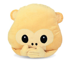 347621 Coussins décoratifs émoticône les trois singes de la sagesse 36 cm