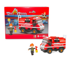 121467 Playset de briques de construction VIGILI DEL FUOCO 133 éléments CIGIOKI