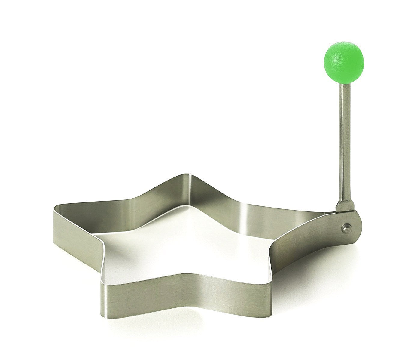 4706 Set de 4 moules à œufs au plat pour poêle en acier inox 9 x 9 x 1,4 cm
