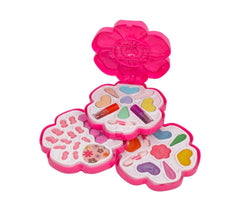 340967 Coffret de maquillage fashion FLEUR 3 plateaux avec des accessoires
