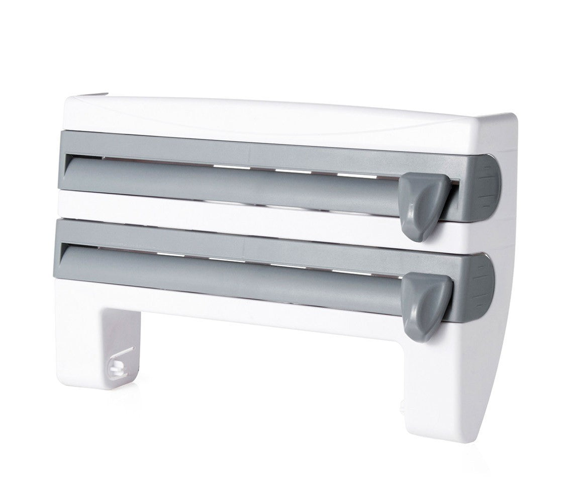 4363 Distributeur 3 en 1 papier essuie-tout aluminium et film avec porte-épices