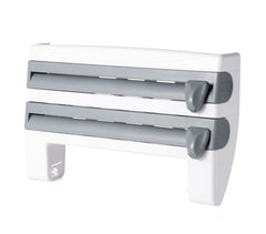4363 Distributeur 3 en 1 papier essuie-tout aluminium et film avec porte-épices