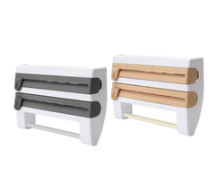 4363 Distributeur 3 en 1 papier essuie-tout aluminium et film avec porte-épices