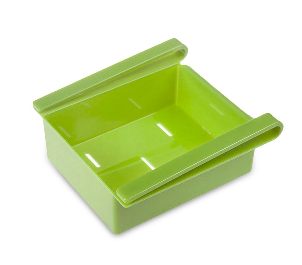 4348 Pack de 4  Tiroirs coulissant de rangement pour réfrigérateur 12x15x5,7 cm
