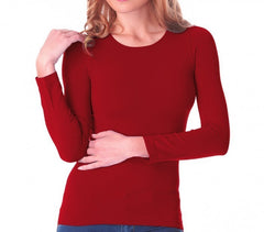 VKA20 Sous-pull Lisa manches longues col rond femme slim fit effet thermique