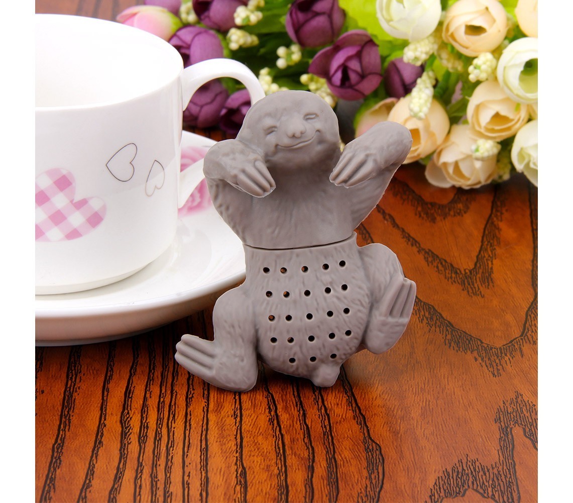 4358 Infuseur à thé en silicone en forme de paresseux pour tasse
