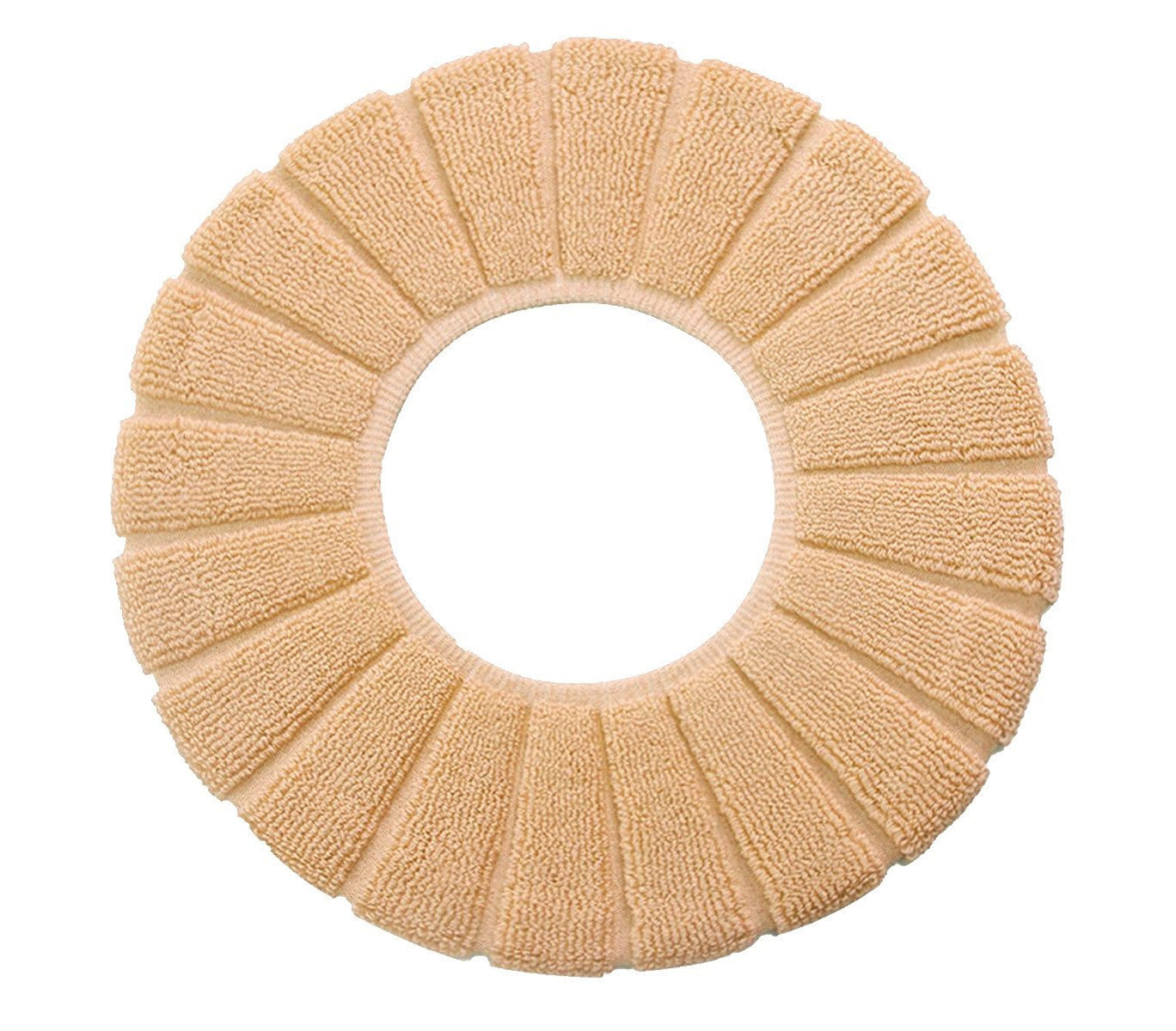 4367 Couvre-siège en tissu pour le wc diamètre 30 cm doux et chaud