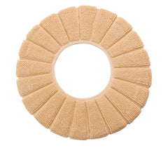 4367 Couvre-siège en tissu pour le wc diamètre 30 cm doux et chaud