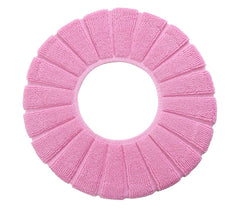 4367 Couvre-siège en tissu pour le wc diamètre 30 cm doux et chaud