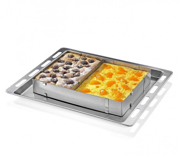 4364 Moule à gâteau rectangulaire avec diviseur réglable en acier