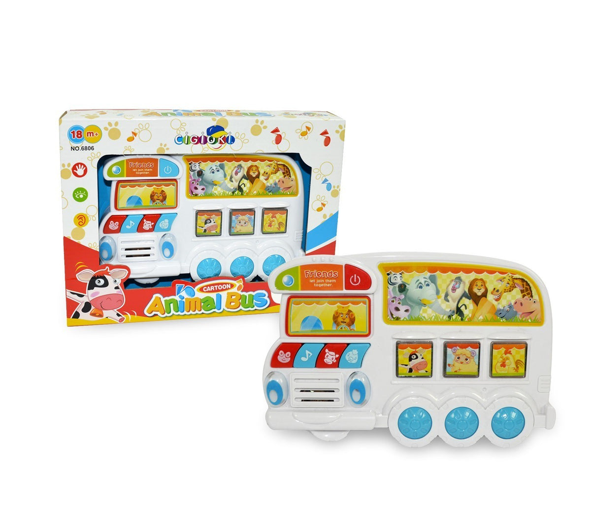 250778 Jeu éducatif pour enfant ANIMAL BUS interactif avec bruits des animaux