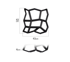4371 Moule à pavé béton pour jardin 42,5 x 42,5 cm matrice pour béton