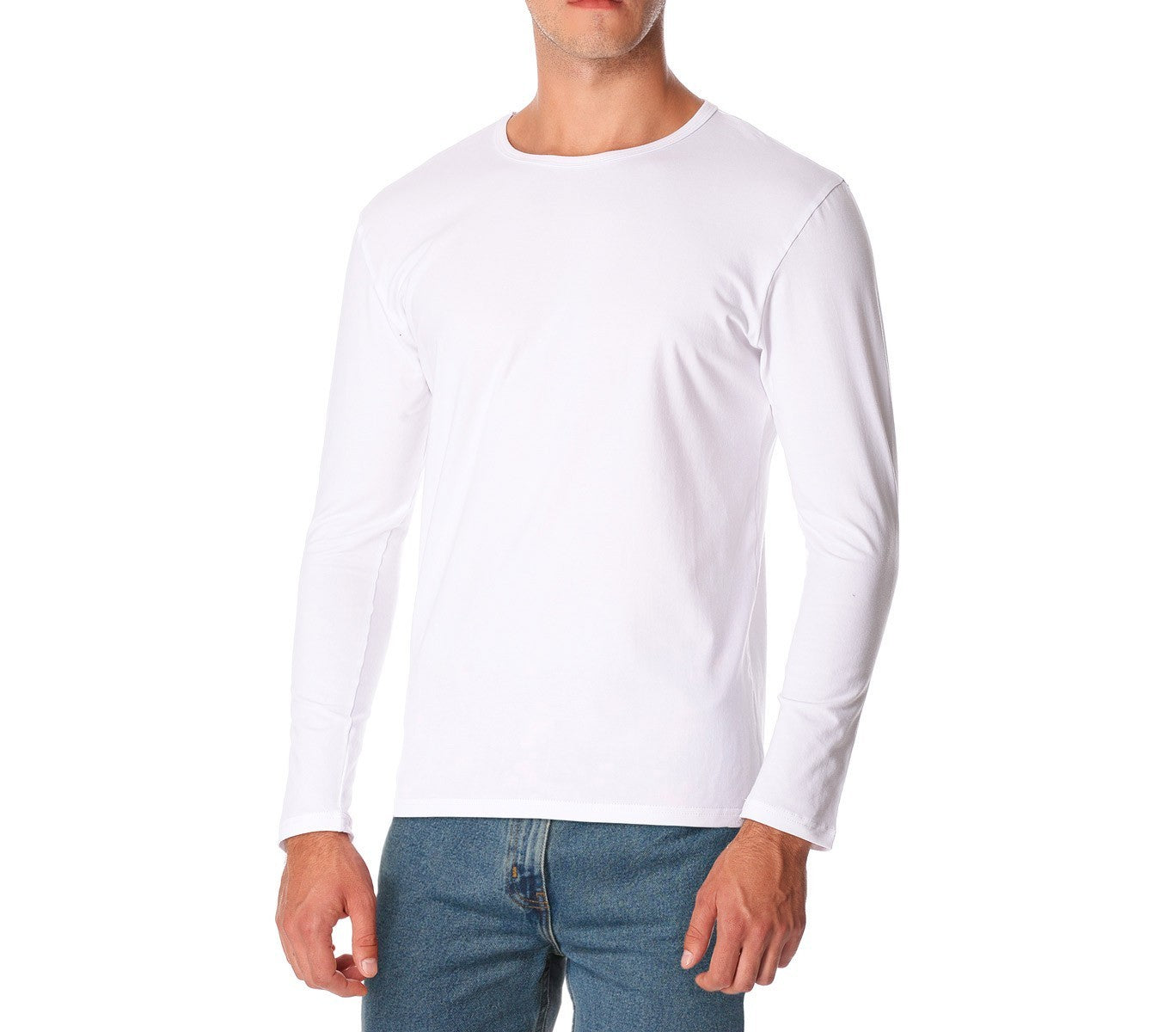 VKA26 Pack de 5 sous-pulls ORLANDO col rond pour homme slim effet thermique
