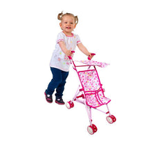 160237  Poussette pour poupée CIGIOKI pliable avec capote 36 x 25 x 53 cm