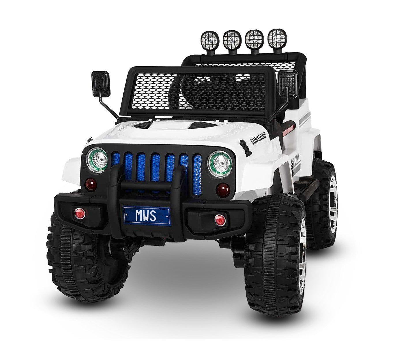 Voiture électrique LT863pour enfant JEEP SPORT 4 roues motrices siège en cuir 