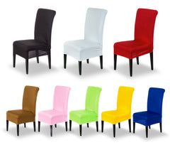 4350 4 Housses de chaise en tissu élastique idéal pour cuisine et salon