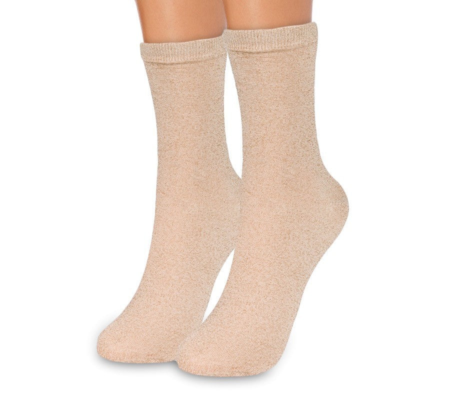 214679 Lot de 12 paires de chaussettes pailletées femme SPARKLY  taille unique