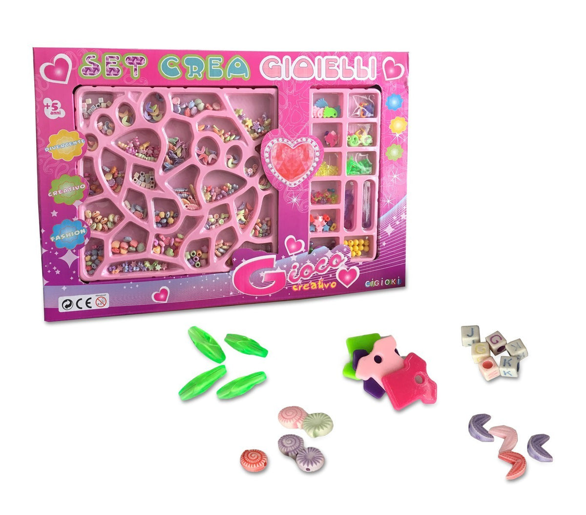 163887 Kit pour création de bijoux CIGIOKI perles multicolores amusantes 