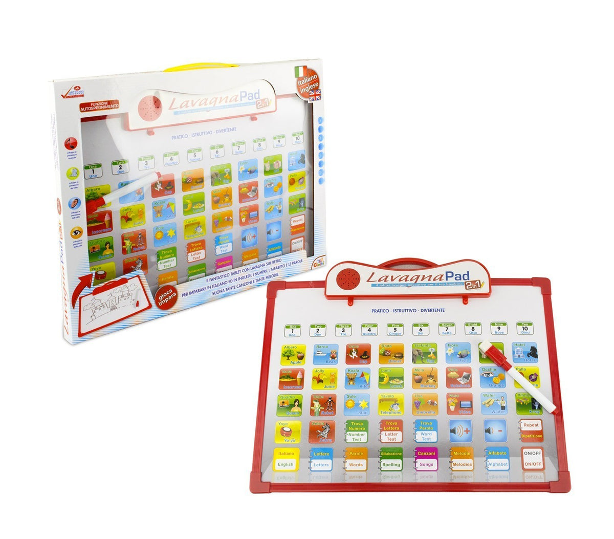122241 Tablette d'apprentissage intéractive Lavagna Pad chiffres lettres et mots