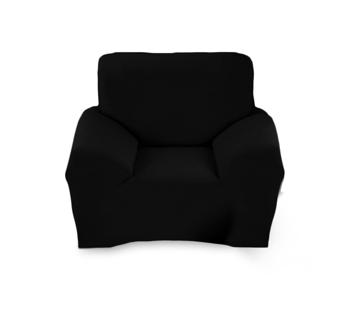 4351 Housse de fauteuil 1 place couleur unie tissu élastique facile à enfiler