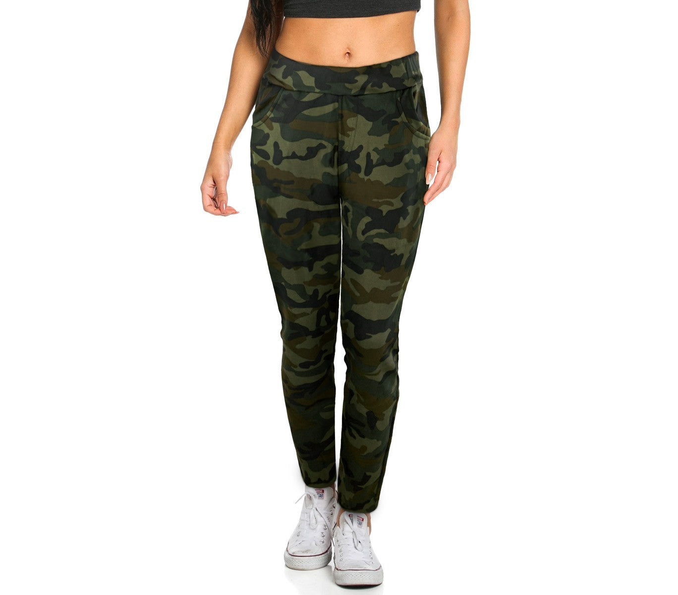 KZ-380 Pantalon imprimé camouflage pour femme modèle GIPSY tailles S au XL
