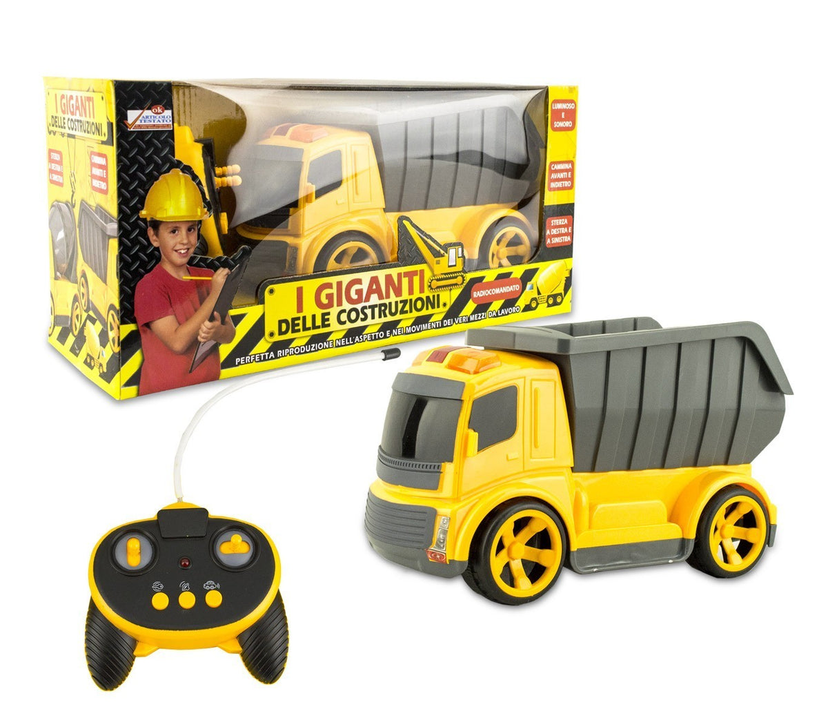 120455 Camion ou bétonnière jouet avec télécommande I giganti delle costruzioni