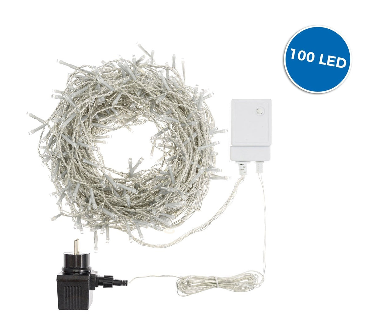 561074 Rideau lumineux de Noël 100 led 1,5 x 1 m lumière chaude 8 effets