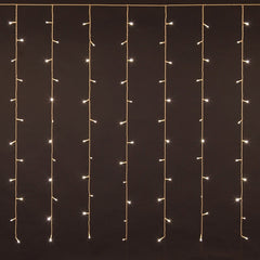 561074 Rideau lumineux de Noël 100 led 1,5 x 1 m lumière chaude 8 effets