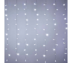 561075A Rideau lumineux de Noël 200 led 2 x 1,5  m lumière froide 8 effets
