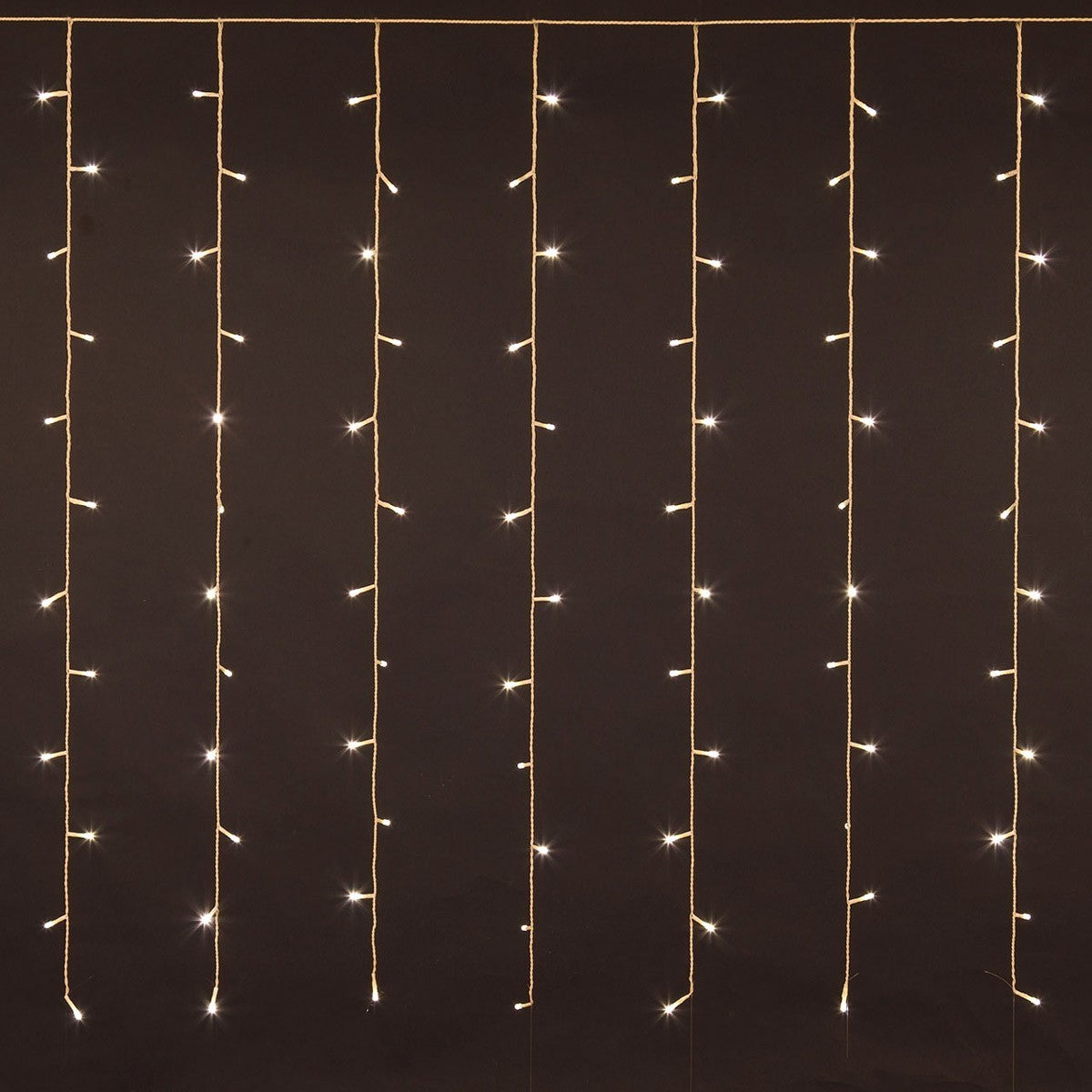 561075 Rideau lumineux de Noël 200 led 2 x 1,5 m lumière chaude 8 effets