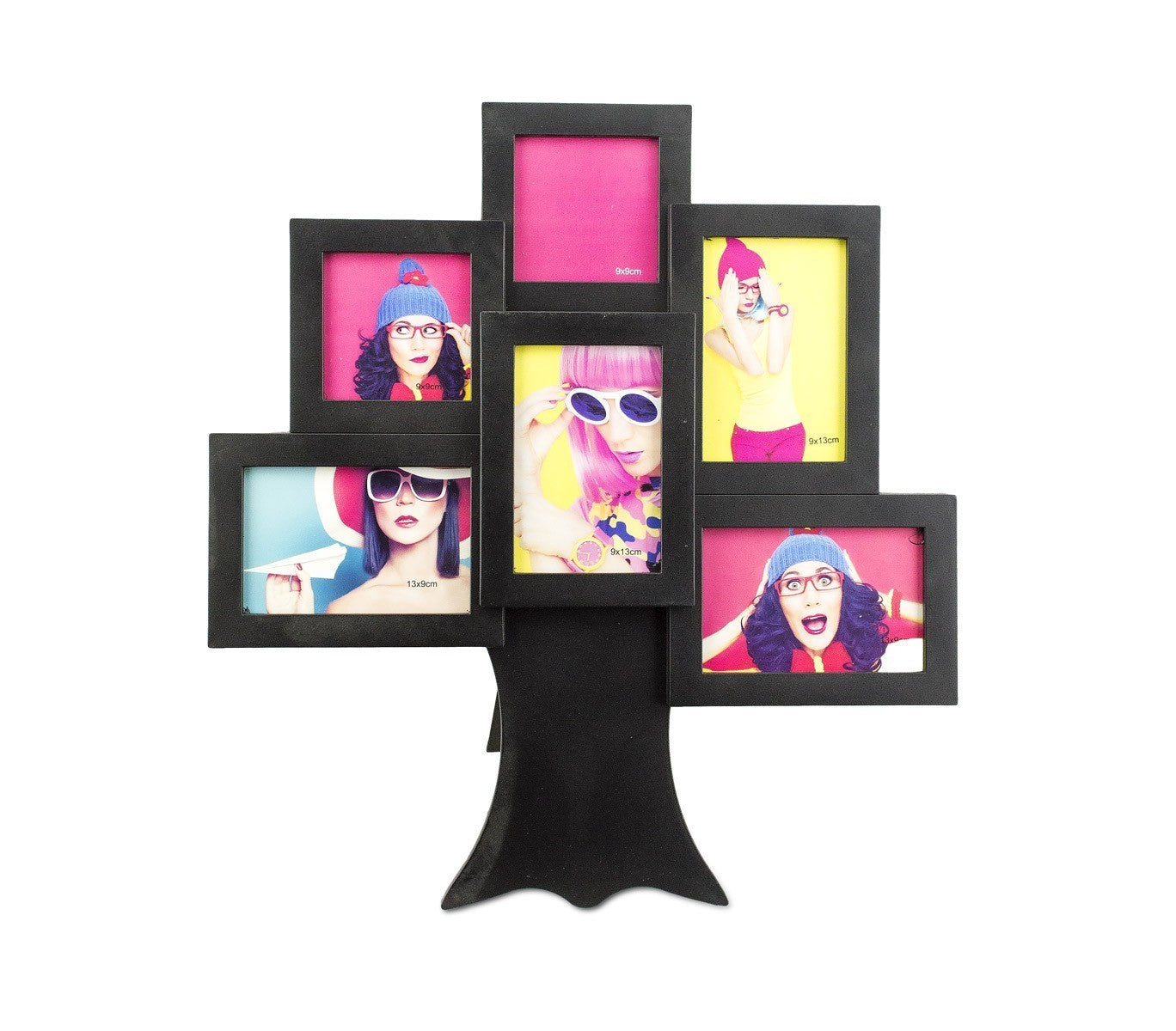 880730 Cadre photo pêle-mêle arbre 36 x 40 cm 6 vues différentes dimensions