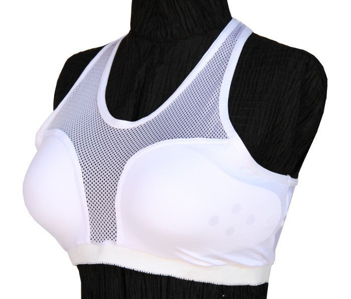 Top dossard -brassiere de coton élastique avec gardes amovibles pour le sport