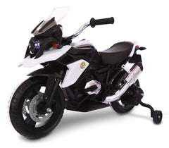 LT873 Moto de course électrique 12V pour enfant Flower siège en cuir